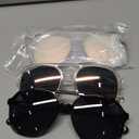 YDAOWKN Retro Square Aviator Sunglasses for Womens Mens Vintage 70s Double Bridge Sun Glasses