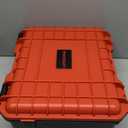 Air Compressor Case for Milwaukee M18 Inflator - Waterproof Hard Shell Air Pump Storage Bag Compatible with Milwaukee Tire Inflator 2848-20, Battery Pack 18V 3.0 to 12.0 Ah & Chargers (Case Only) (Red)