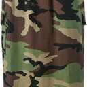 Camo Skirts for Women Fashion Casual Cargo Skirt with Pockets Y2K Street, Large