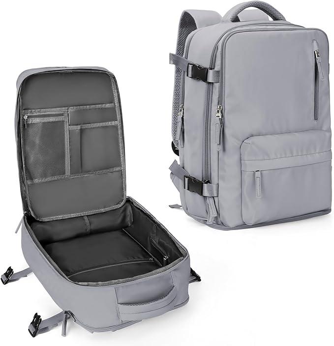 Large Travel Backpack Women, Carry On Backpack, Backpack Waterproof Outdoor Sports Rucksack Casual Daypack, Grey