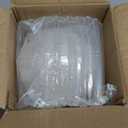 LALAFINA Globe Glass Lamp Shade G9 Round Ball Lampshade White Light Cover Replacement for Living Room Bedroom