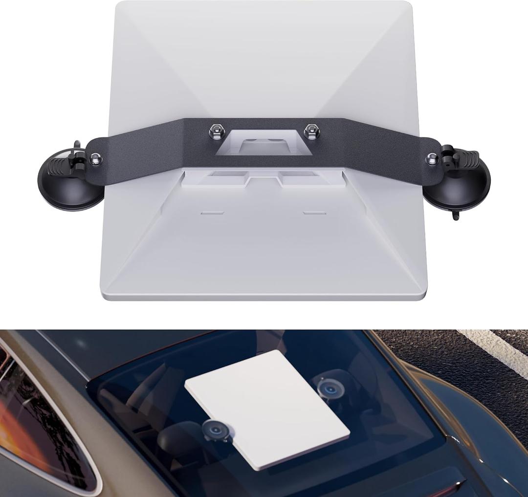 Starlink Mini Mount, Starlink Mini Suction Cup Mount with Quick-Release Design, Strong & Secure Satellite Dish Mounting Kit Starlink Mini Accessories for Cars/RV/Boats/Sunroof/Windows/Glass