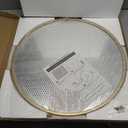 Gold Round Mirror, 24 inch Round Bathroom Mirror, Gold Circle Mirror for Bathroom, Wall Decor for Living Room, Entry Way, Bedroom, Metal Framed