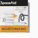 SpaceAid Jumbo Vacuum Storage Bags, Space Saver Sealer Compression Bags for Comforters, Blankets, Pillows, Bedding, Clothes (XX-Large 3 Pack)