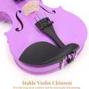 JinQu Purple Violin suitable for beginners, bands, professional,performers and students,Complete set of accessories(1/4)
