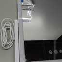 HIEEY Lighted Makeup Mirror, Hollywood Vanity Mirror with Lights, Three Color Lighting Modes, and 5X Magnification Mirror, Smart Touch Control, 360Rotation (17.3in,White,Gift Box)