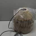 Rattan Pendant Light,Boho 2-Light 13 Wicker Chandelier, Hand-Woven Suspension Farmhouse Rattan Light for Kitchen Island Bedroom Living Room