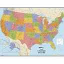 RoomMates Decor Dry Erase US Map Peel and Stick Giant Wall Decal
