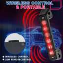 Grab Handle Switch Panel for Toyota LC Prado 2003-2009 | 6 Gang Wireless, Armrest Switch Panel, IP66 Waterproof, Multi-Function Offroad Light Switch, 12V Backlit, 100A Max