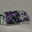 Resistance Bands with Handles, 6-Tube Elastic Foot Pedal Resistance Bands, Natural Rubber Ankle Puller Sit-up Exercise, Multifunction Fitness Band for Abdomen, Waist, Arm, Leg Stretching Training (Purple)