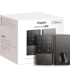 Aqara Smart Lock U100, Fingerprint Keyless Entry Door Lock with Apple Home Key, Touchscreen Keypad, Smart Electronic Deadbolt, IP65 Weatherproof, Supports Apple HomeKit, Alexa, Google, IFTTT, Silver