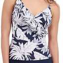 Profile by Gottex Malaya Women’s Tropical Print Tankini Stylish Swim Top with Surplice Neck, Soft Cups, Adjustable Straps 10