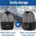 Affordura Boat Fender 4 Pack Boat Bumpers Fenders with 4 Ropes, Boat Bumpers for Pontoon Boat Fenders Inflatable