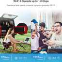 USB WiFi 6 AdapterAX1800Mbps Dual Band 5dBi High Gain Antenna 2.4GHz/ 5GHz Wireless Network Adapter for PCUSB 3.0Supports Windows 10/11