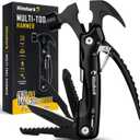 Fathers Day Dad Gifts for Men, 12 in 1 Hammer Multitool, Birthday Gifts for Men Dad Him Husband Grandpa, Dad Gifts for Fathers Day, Unique Camping Essentials Cool Gadgets Survival Tools (Black)