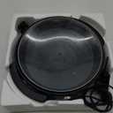 OVENTE 12 Inch Electric Skillet and Frying Pan with Nonstick Coating, 1400W Power, Adjustable Temperature Control, Tempered Glass Lid with Vent and Cool Touch Handles, Black SK11112B