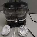 Dual-Head Electric Citrus Juicer, Lemon Squeezer with Power Cord and Cleaning Brush, 1-Button Automatic Juicer Machine for Orange, Lemon, Lime, Easy to Clean & Use, Built-in Cutter(Black)