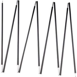 Happy Travel 8.5mm Flexible Bike Tent Poles Kit - 2-Piece Fibreglass Replacement, Black (L 4.3 FT -D 8.5mm)