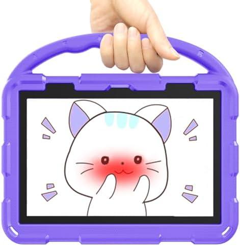 Tablet Case for Kids(2024/2022/2020 Release,12th/10th Generation),Incompatible with iPad Samsung,Shock Proof Friendly,360 Rotating Grip Stand,Portable Handle Kid-Proof Case (Purple)
