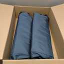 CleverMade Convertible Laundry Hamper Bag - Ocean Dark Charcoal holds 43L / 40 lbs 2 Compartments - Storage with Handles for Home Organization