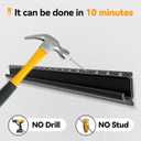 Studless TV Wall Mount for 32-75 inch TVs, No Stud Drywall TV Mount Holds up to 150 lbs, Low Profile, No Drill, Easy to Install for Bedroom Living Room, Bubble Level Included