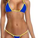 SHERRYLO Micro Bikini Extreme G String Thong Bikinis Sexy Mini Bathing Suit for Women Women's Swimsuits Microkini Swimsuit, M