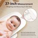 Baby Scale, Multifunctional Baby Weight Scale, Pet Scale for Puppy, Cat, Adult Scale Up to 330lbs, Accurate Digital Scale with Hold Function, 27-inch Height Measurement, 5 Units, LED Screen