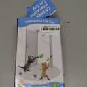 Interactive Cat Toys for Indoor Cats: Automatic Flying Bird Feather Wand Chase Exercise Enrichment Stimulation, USB Rechargeable Durable Safe Hanging Toy for Bored Kittens Adult Multi Cat Households (White)