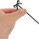 90 Pcs Bow Cocktail Picks Reusable Plastic Fruit Picks for Appetizers Desserts Cake Party Supplies Decorative Food Skewers