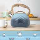 Tea Kettle, Loud Whistle Tea Kettles for Stovetop,Food Grade Stainless Steel Tea kettles for Stove Top with Anti-hot Ergonomic Handlefor Tea, Coffee, Milk,2.5QT