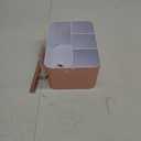 Portable Shower Caddy Tote: Divided Large Plastic Bath Basket Bin with Handles for College Dorm, Shower Storage Organizer for Bathroom Vanity Holds Shampoo,Conditioner Pink (Rose Gold)