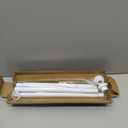 Tension Curtain Rod 31 to 75 Inch Spring Tension Rod for Windows Adjustable Curtain Rod No Drilling Expandable Pressure Curtain Rod Tension Rods for Window,Bathroom,Kitchen,Doorway (White)