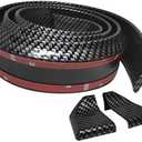 Car Rear Spoiler Exterior Rear Spoiler Trunk Spoiler Lip Kit Universal Fits for Most Cars Punch-Free Installation, Carbon Fiber Black 4.9ft/1.5m Length 1.7" Width