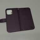 OCASE for iPhone 16 Pro Max Case Detachable Wallet Case with Card Holder, 2 in 1 Pu Leather Flip Folio with RFID Blocking Stand Wrist Strap Shockproof Phone Cover 6.9 Inch 2024, Dark Purple