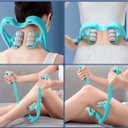 Neck Massager, Neck Massager with 6 Roller Balls for Pain Relief, Shoulders and Legs