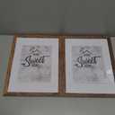 Califortree Rustic Brown 11x14 Picture Frame - Display Photos 8x10 with Mat or 11x14 Without Mat - Real Glass Inside - Set of 2