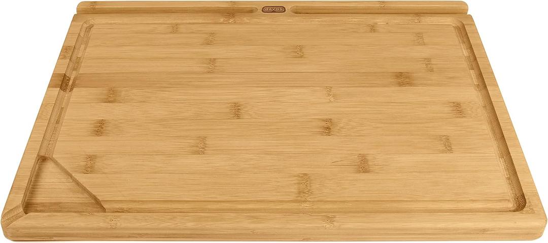 Dexas Prep-Tech Home Chef Bamboo Cutting Board with Integrated Tablet Holder Groove, 12x16 Inches