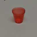 Tioncy 100 Pcs Neon Plastic Shot Glasses 1 oz disposable shot glasses colored Mini Party Drinking Cups for Cocktail Whiskey Wine Birthday Christmas New Year Party(Red)