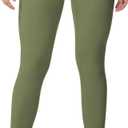 Sunzel Sunzfly Invisible Butt Scrunch Workout Leggings for Women, Butt Lifting High Waisted Gym Yoga Pants with Tummy Control (Green, L)