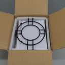 YHOSSEUN Espresso Cups with Saucers and Metal Stand, 4 Oz Ceramic Expresso Shots Cup Espresso Small Coffee Cups Set of 6, Beige