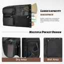 Beach Backpack with Wet Pocket Drawstring Mesh Beach Bag Waterproof Swimming Pool Backpack for Men and Women