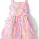The Children's Place,Girls,Dressy Dress, Short SleeveBright Pink,12