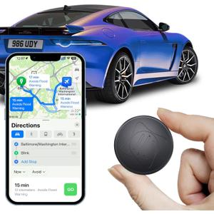 GPS Tracker for Vehicles,Car GPS Tracker Portable Real Time Magnetic GPS Tracking Device, Full Global Coverage Location Tracker for Car,kids,dogs,Trucks/Person. No Subscription Required/No Monthly Fee