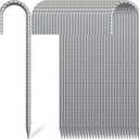 Rebar Stakes 16 Inch, 3/8" Diameter Tent Stakes Heavy Duty 28 Pack, Galvanized Steel Chain Link Fence Stakes Metal Ground Anchors for Outdoor Decorations, Bounce House, Trap, Fencing