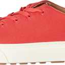 Amazon Essentials Women's Comfortable Lace Up Sneakers (7.5, Red)