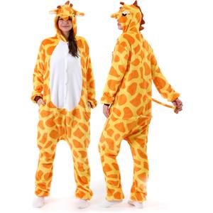 Adult Animal Onesie - Onesies Pajamas for Women & Men Couples, Soft Fleece Halloween Cosplay Costumes Sleepwear (M)