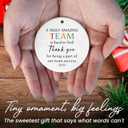 Christmas Team Gifts for Employees - Ceramic Christmas Ornaments 2025 for Tree Decorations - Group Gifts for Coworkers, Coworker Gift for Work Bestie, Thank You Gift for Coworker Boss Employee