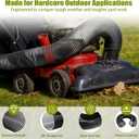 Heavy Duty 8 Inch x 8 Foot Leaf Vacuum Hose, Flexible PVC Replacement Part for DR Trac Vac Cyclone Agri-Fab, Universal Grass Catcher Bagger Attachment for Lawn Vacuums and Leaf Collection Systems