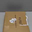 FUTEI Coffee White Decorative Throw Pillow Covers 18x18 Inch Set of 2,Soft Fluffy Faux Fox Fur Textured Cushion Case,Modern Home Decor for Couch Living Room