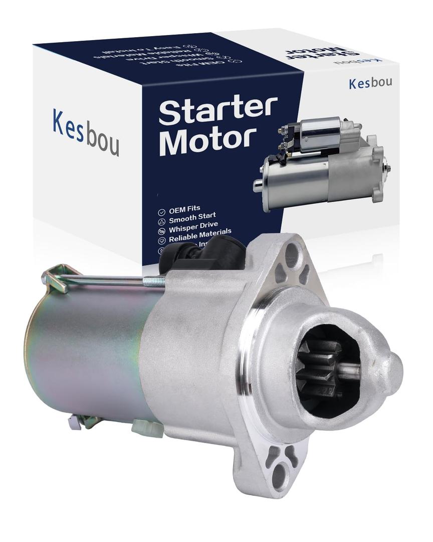 Starter Motor Compatible with 2013-2017 Honda Accord 2.4L, 2015-2016 CR-V 2.4L, and 2016-2019 Civic 2.0L